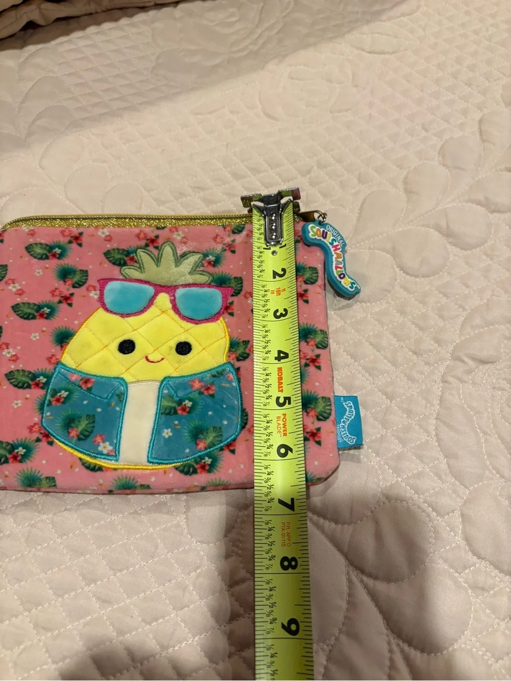 Squishmallows Original Maul the Pineapple Zipper Pouch